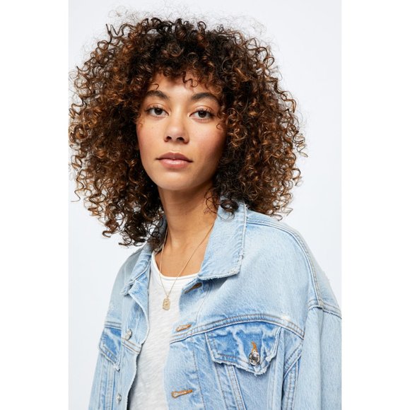 NWT Free People Amelia Slouchy Trucker Jacket - Picture 3 of 7